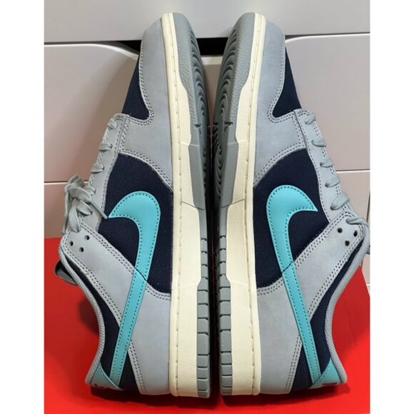 Nike Dunk Low Retro PRM Gray Navy Teal Size Men 11 Brand New FB8895-001 - Picture 5 of 8